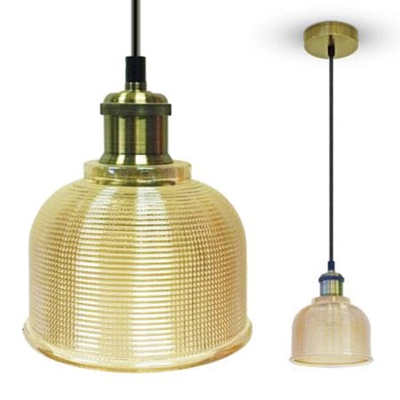 V-Tac Pendul Pendul Tavan V-Tac SKU-3732 | E27, Sticla Chihlimbar