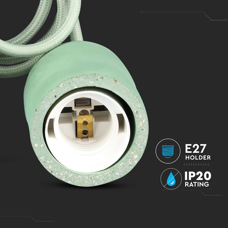 V-Tac Pendul Pendul Tavan V-Tac SKU-3742 | Soclu E27, Verde