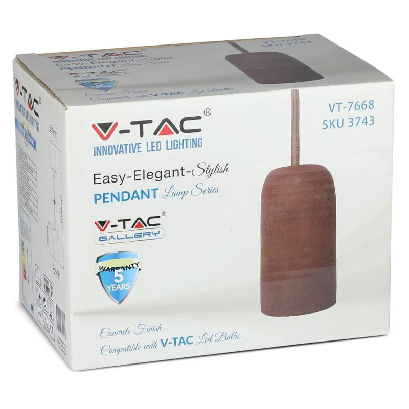 V-Tac Pendul Pendul Tavan V-Tac SKU-3743 | E27, Pastel