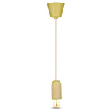V-Tac Tava Pendul Tavan V-Tac SKU-3745 | E27, Galben