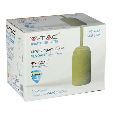 V-Tac Tava Pendul Tavan V-Tac SKU-3745 | E27, Galben