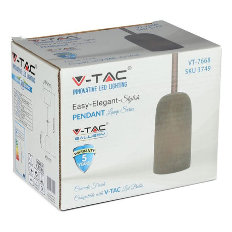 V-Tac Pendul Pendul Tavan V-Tac SKU-3749 | Soclu E27, Maro