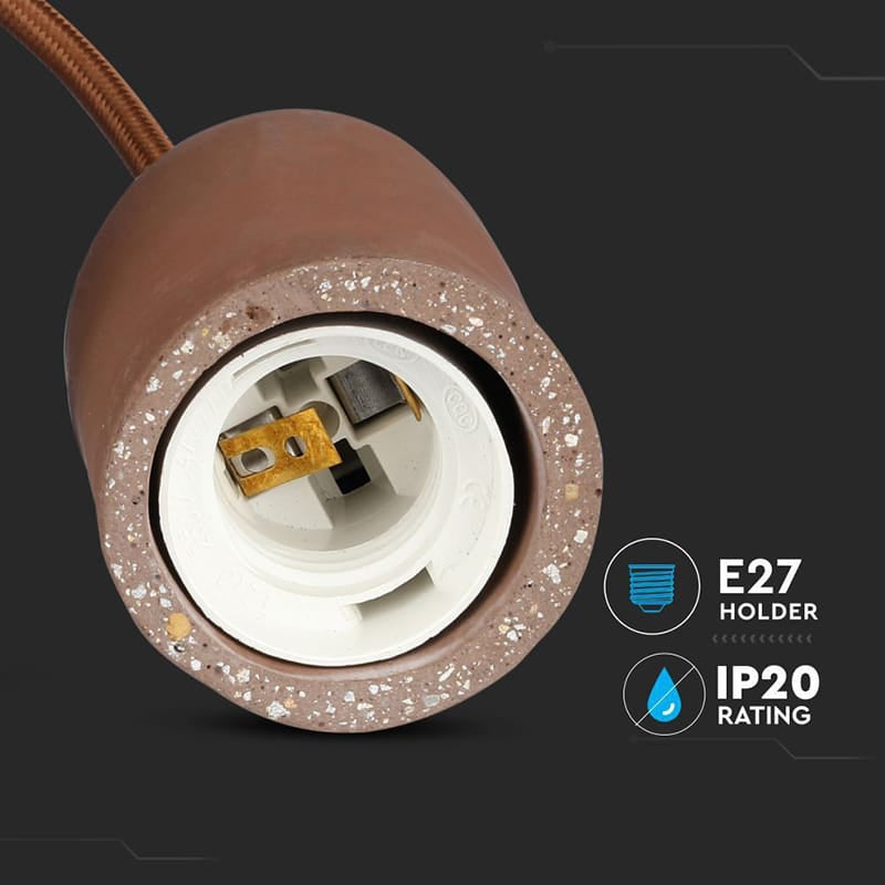 V-Tac Pendul Pendul Tavan V-Tac SKU-3749 | Soclu E27, Maro