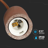 V-Tac Pendul Pendul Tavan V-Tac SKU-3749 | Soclu E27, Maro