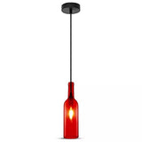V-Tac Pendul Pendul Tavan V-Tac SKU-3769 | Sticla Vin, Rosu, E27