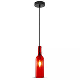 V-Tac Pendul Pendul Tavan V-Tac SKU-3769 | Sticla Vin, Rosu, E27