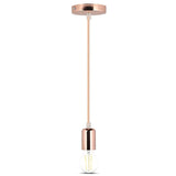 V-Tac Pendul Pendul Tavan V-Tac SKU-3777 | Soclu E27, Metal, Gold Rose
