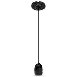 V-Tac Pendul Pendul Tavan V-Tac SKU-3804 | Soclu E27, Portelan, Negru