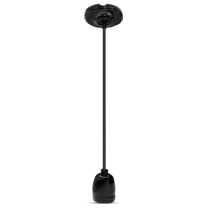 V-Tac Pendul Pendul Tavan V-Tac SKU-3804 | Soclu E27, Portelan, Negru