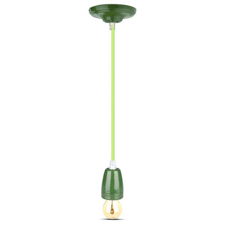 V-Tac Pendul Pendul Tavan V-Tac SKU-3805 | Portelan, E27, Verde