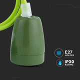 V-Tac Pendul Pendul Tavan V-Tac SKU-3805 | Portelan, E27, Verde