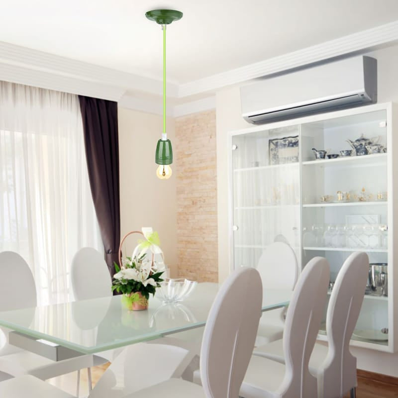 V-Tac Pendul Pendul Tavan V-Tac SKU-3805 | Portelan, E27, Verde