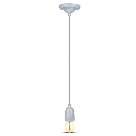 V-Tac Corp de iluminat Pendul Tavan V-Tac SKU-3808 | Portelan, Soclu E27, Gri
