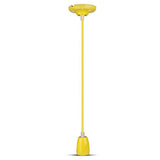 V-Tac Pendul Pendul Tavan V-Tac SKU-3809 | Portelan, Soclu E27, Galben