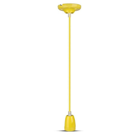 V-Tac Pendul Pendul Tavan V-Tac SKU-3809 | Portelan, Soclu E27, Galben
