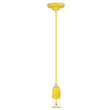 V-Tac Pendul Pendul Tavan V-Tac SKU-3809 | Portelan, Soclu E27, Galben