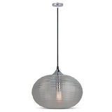 V-Tac Pendul Pendul V-Tac Diamond Verde SKU-3880 | E27, Sticla si Metal, 33x38 cm