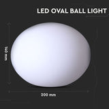 V-Tac Iluminat decorativ Lampa LED RGB V-Tac SKU-40141 | Decorativa Exterior, IP67, 20x14cm
