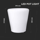 V-Tac Lampa LED Lampa LED V-Tac SKU-40181 | RGB, 1W, Reincarcabila USB, IP54, 28x29cm