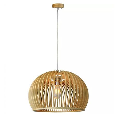 V-Tac Pendul Pendul Tavan V-Tac SKU-40541 | Lemn, E27, 60W, 44cm, Cablu 1m