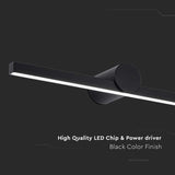 V-Tac Lampa LED Aplica LED V-Tac SKU-405831 | 10W, 3000K, IP65, 1530lm, 610mm, Negru