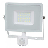 V-Tac Proiector LED Proiector LED V-Tac SKU-459 | 30W, 6400K, IP44, Senzor Miscare, Alb
