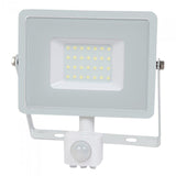 V-Tac Proiector LED Proiector LED V-Tac SKU-459 | 30W, 6400K, IP44, Senzor Miscare, Alb