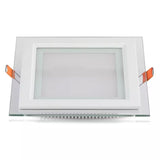 V-Tac Panou LED Panou LED V-Tac SKU-4745 | Patrat, 18W, 6400K, Alb Rece, Sticla