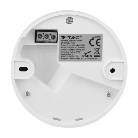 V-Tac Senzor smart Senzor Miscare V-Tac SKU-4968 | 360 Grade, Montaj Tavan