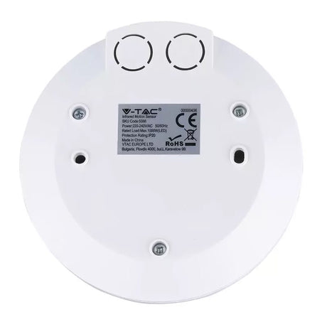 V-Tac Senzor smart Senzor Miscare V-Tac SKU-5086 | 360°, Montaj Tavan, Alb