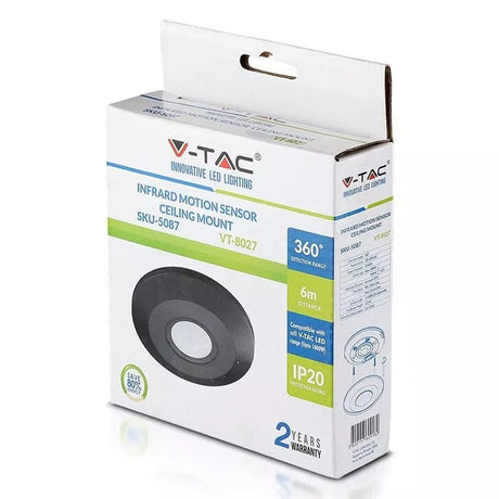 V-Tac Senzor smart Senzor Miscare V-Tac SKU-5087 | 360 Grade, Negru