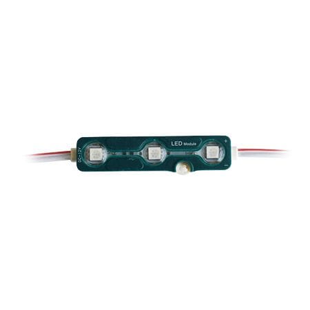 V-Tac MODUL 3 LED-URI SMD5050 VERDE IP67