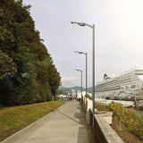 V-Tac Corp iluminat stradal solar LED V-Tac 40W, 4800 lm, 6000K alb rece, IP65, senzor miscare, panou monocristalin 21W