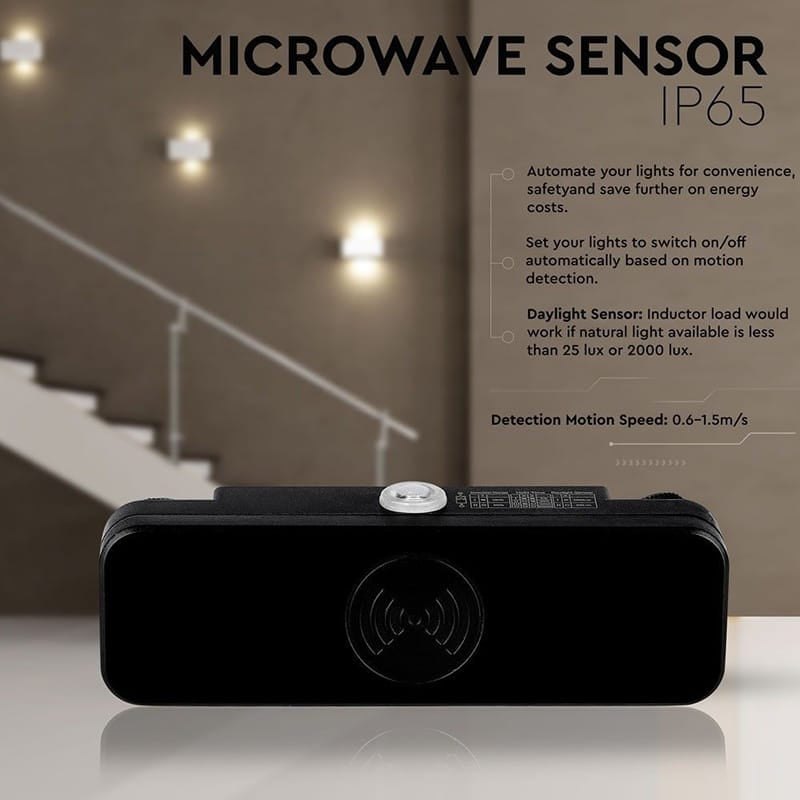 V-Tac Senzor smart Senzor Miscare V-Tac SKU-5572 | IP65, Max 200W, Negru