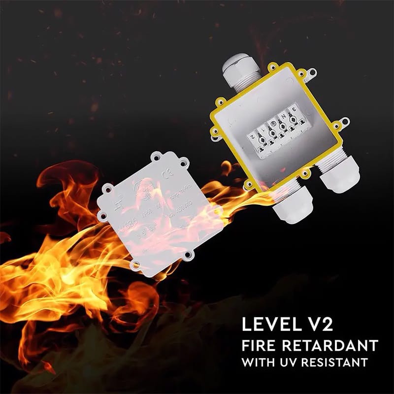 V-Tac Conector Conector V-Tac SKU-5981 | Terminal 8-12mm, IP68, Alb