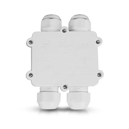 V-Tac Conector Conector Terminal V-Tac SKU-5983 | 4 Pini, 8-12mm, IP68, Alb