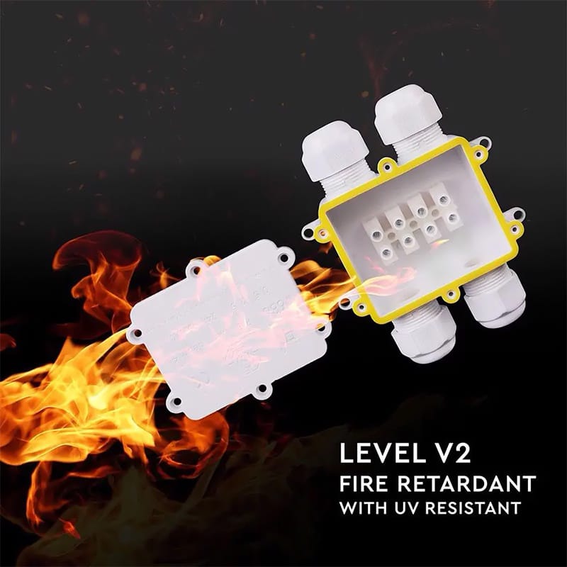 V-Tac Conector Conector Terminal V-Tac SKU-5983 | 4 Pini, 8-12mm, IP68, Alb