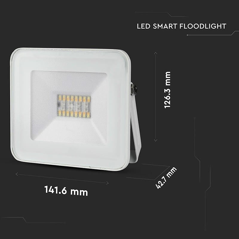 V-Tac Proiector LED Proiector LED Smart V-Tac SKU-5984 | RGB + Alb, 20W, IP65, Alb