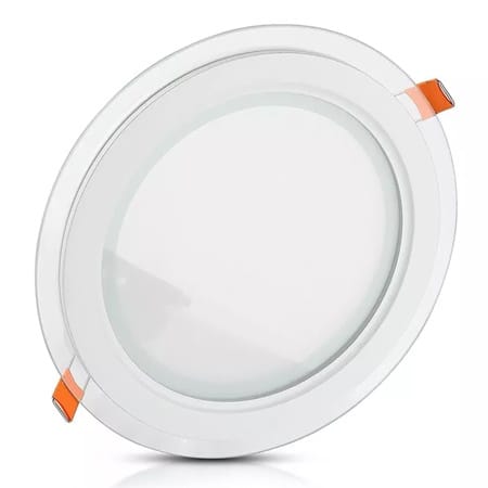 V-Tac Panou LED Panou LED V-Tac SKU-6281 | Rotund, Incorporabil, 18W, 4000K, Sticla
