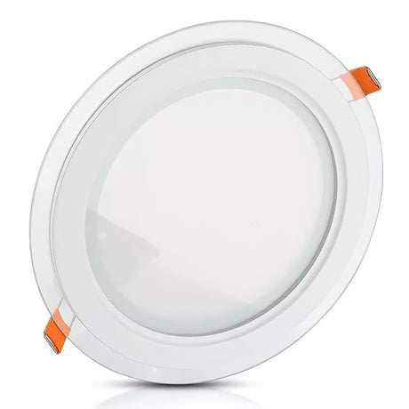V-Tac Panou LED Panou LED V-Tac SKU-6281 | Rotund, Incorporabil, 18W, 4000K, Sticla