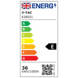 V-Tac Panou LED Panou LED V-Tac SKU-638021 | 36W, 60x60cm, 3960lm, 6400K, Alb Rece