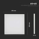 V-Tac Panou LED Panou LED V-Tac SKU-638021 | 36W, 60x60cm, 3960lm, 6400K, Alb Rece
