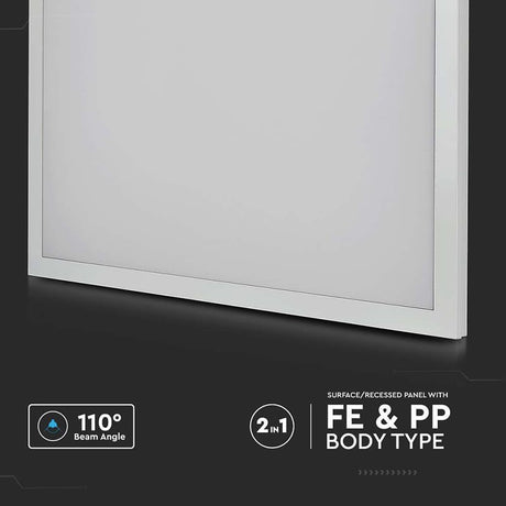 V-Tac Panou LED Panou LED V-Tac SKU-638021 | 36W, 60x60cm, 3960lm, 6400K, Alb Rece