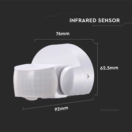 V-Tac Senzor smart Senzor de Miscare V-Tac SKU-6611 | 180/360gr, Alb