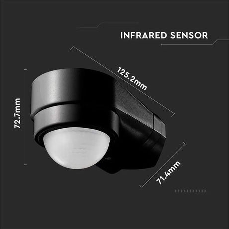 V-Tac Senzor smart Senzor de Miscare V-Tac SKU-6612 | 240 Grade, Montaj pe Colt, Negru