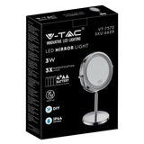 V-Tac Lampa LED Oglinda LED V-Tac SKU-6629 | 7", 3W, 6400K, 1x/3x, IP44