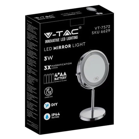 V-Tac Lampa LED Oglinda LED V-Tac SKU-6629 | 7", 3W, 6400K, 1x/3x, IP44