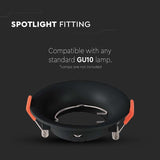 V-Tac Corp iluminat Corp Iluminat V-Tac SKU-6633 | Spot GU10, Rotund, 88x40mm, Negru