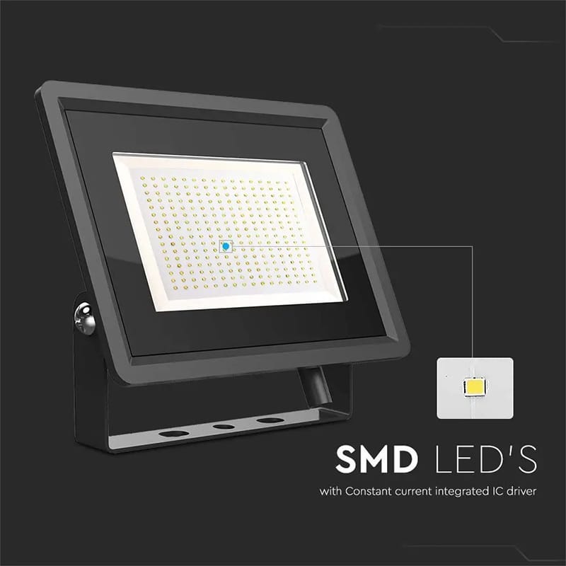 V-Tac Proiector LED Proiector LED V-Tac SKU-6733 | 200W, 4000K, IP65, Negru
