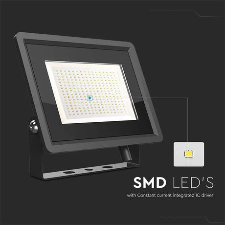 V-Tac Proiector LED Proiector LED V-Tac SKU-6733 | 200W, 4000K, IP65, Negru